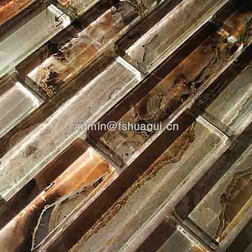 Rustic Panel Wood Mosaic factory   HG-WT001