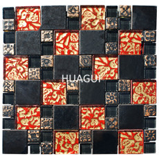 Rustic Panel Wood Mosaic factory   HG-WT001