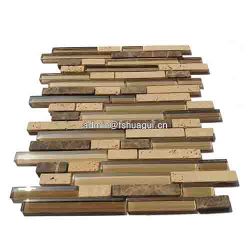Rustic Panel Wood Mosaic factory   HG-WT001