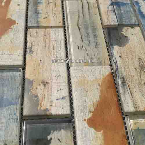 Rustic Panel Wood Mosaic factory   HG-WT001