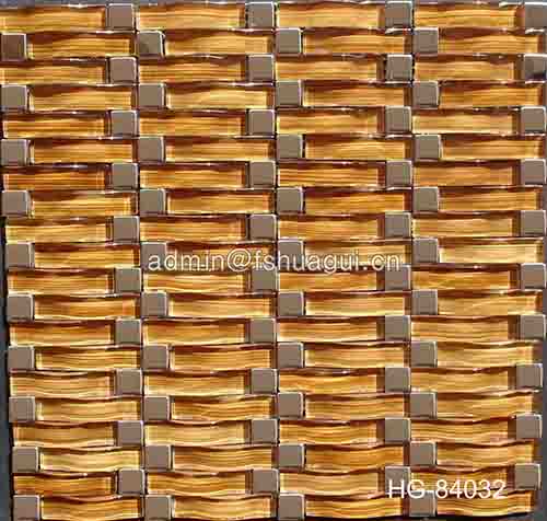 Rustic Panel Wood Mosaic factory   HG-WT001
