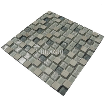 Rustic Panel Wood Mosaic factory   HG-WT001