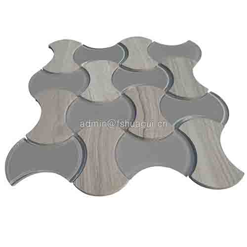 Rustic Panel Wood Mosaic factory   HG-WT001