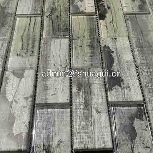 Rustic Panel Wood Mosaic factory   HG-WT001