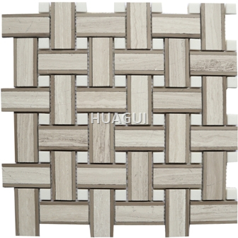 Rustic Panel Wood Mosaic factory   HG-WT001