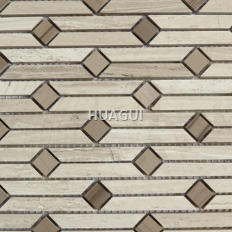 Rustic Panel Wood Mosaic factory   HG-WT001