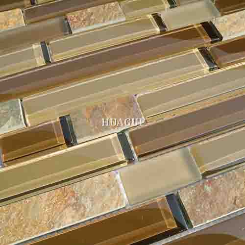 Rustic Panel Wood Mosaic factory   HG-WT001