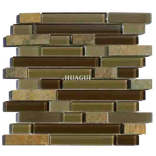 Rustic Panel Wood Mosaic factory   HG-WT001