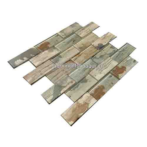 Rustic Panel Wood Mosaic factory   HG-WT001