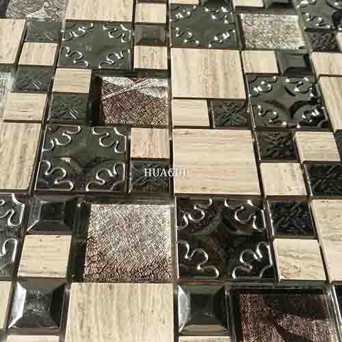 Rustic Panel Wood Mosaic factory   HG-WT001