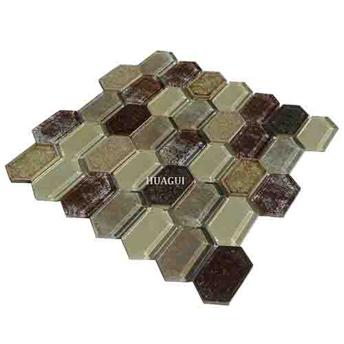 Rustic Panel Wood Mosaic factory   HG-WT001