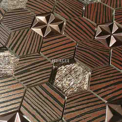 Rustic Panel Wood Mosaic factory   HG-WT001