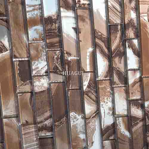 Rustic Panel Wood Mosaic factory   HG-WT001