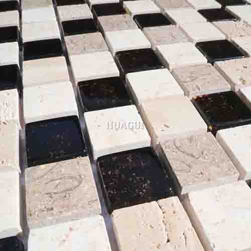 Rustic Panel Wood Mosaic factory   HG-WT001