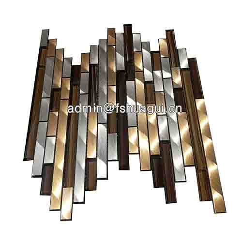 Rustic Panel Wood Mosaic factory   HG-WT001