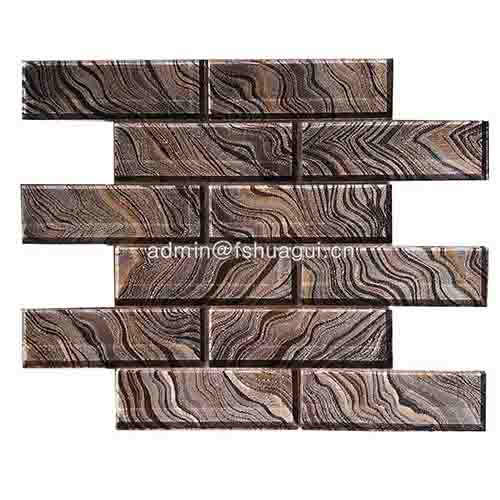 Rustic Panel Wood Mosaic factory   HG-WT001