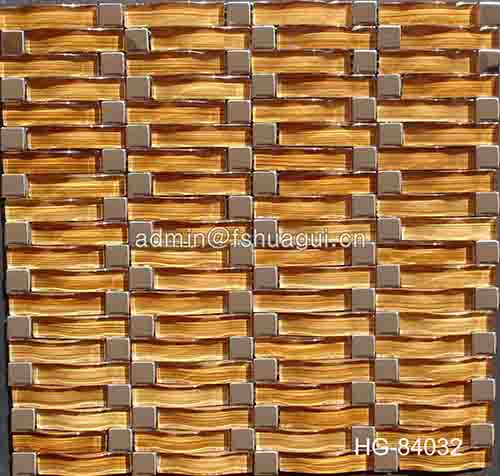 Rustic Panel Wood Mosaic factory   HG-WT001