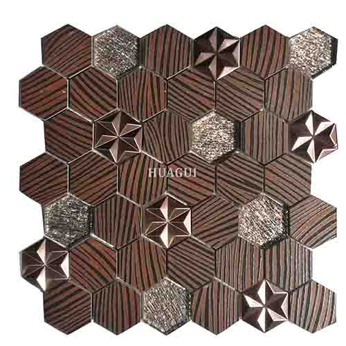 Rustic Panel Wood Mosaic factory   HG-WT001