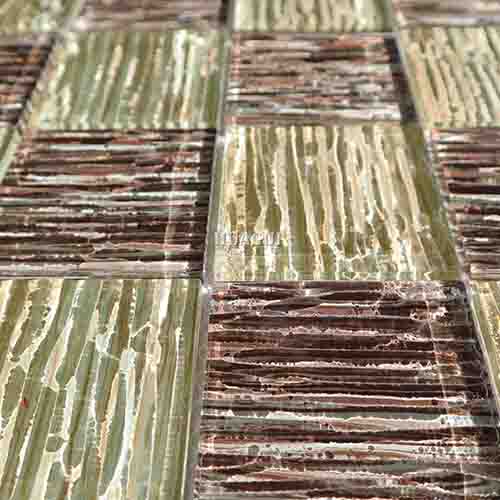 Rustic Panel Wood Mosaic factory   HG-WT001