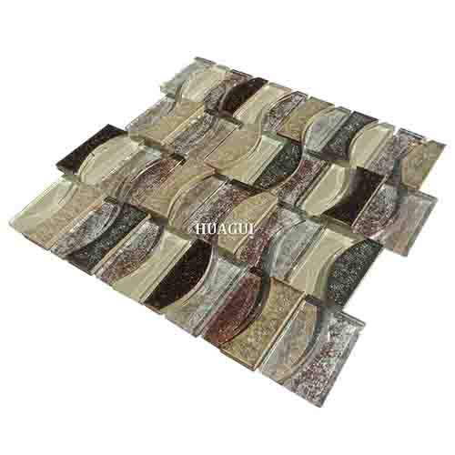 Rustic Panel Wood Mosaic factory   HG-WT001