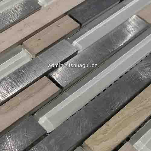 Rustic Panel Wood Mosaic factory   HG-WT001