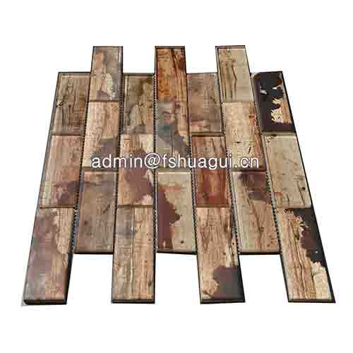 Rustic Panel Wood Mosaic factory   HG-WT001