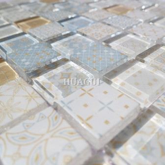 Rustic Panel Wood Mosaic factory   HG-WT001