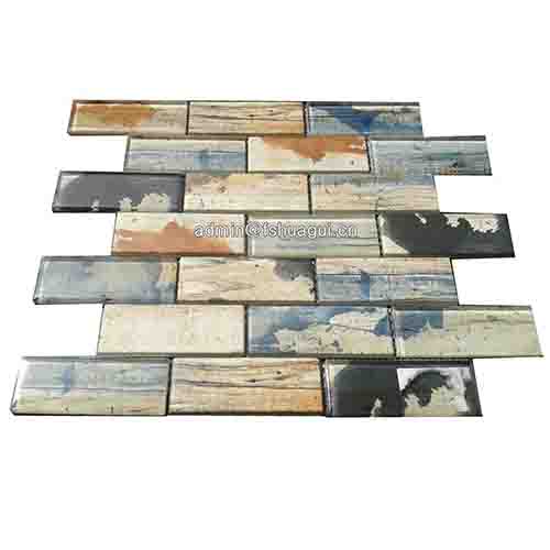 Rustic Panel Wood Mosaic factory   HG-WT001