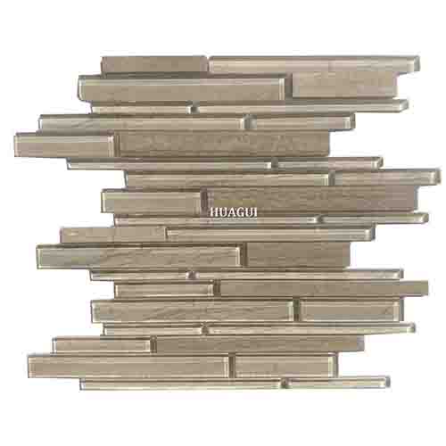 Rustic Panel Wood Mosaic factory   HG-WT001