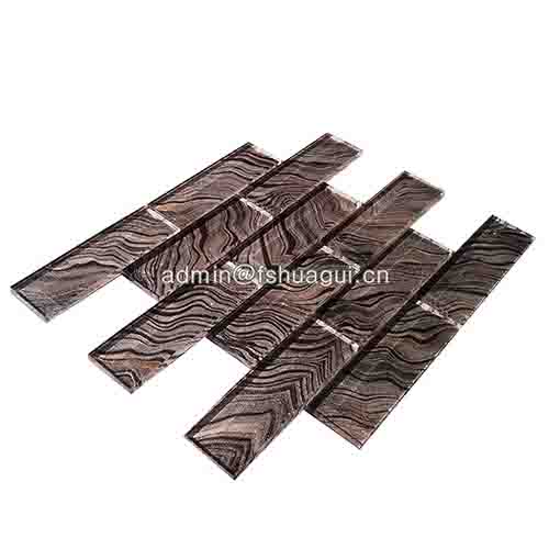 Rustic Panel Wood Mosaic factory   HG-WT001