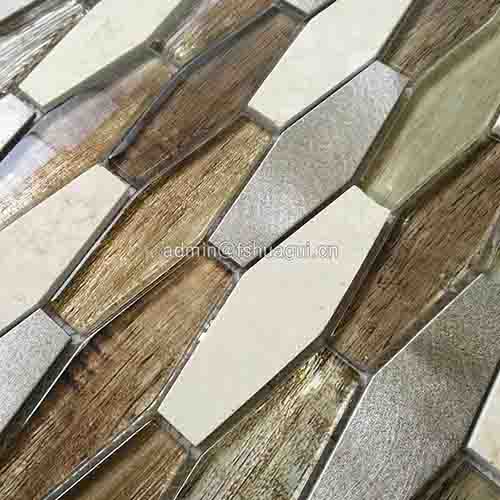 Rustic Panel Wood Mosaic factory   HG-WT001