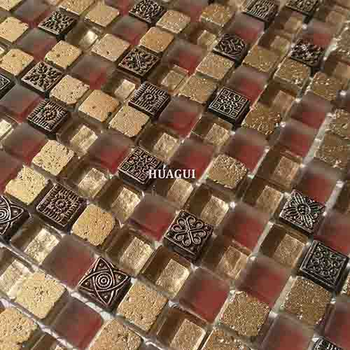 Rustic Panel Wood Mosaic factory   HG-WT001