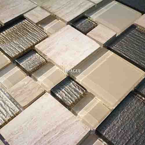 Rustic Panel Wood Mosaic factory   HG-WT001