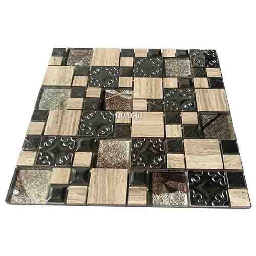 Rustic Panel Wood Mosaic factory   HG-WT001