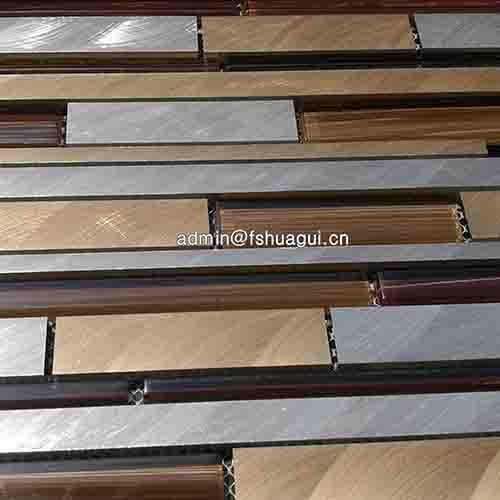 Rustic Panel Wood Mosaic factory   HG-WT001