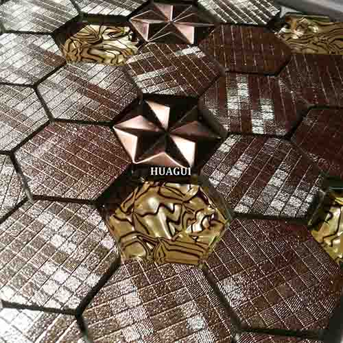 Rustic Panel Wood Mosaic factory   HG-WT001
