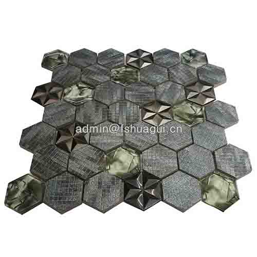 Rustic Panel Wood Mosaic factory   HG-WT001