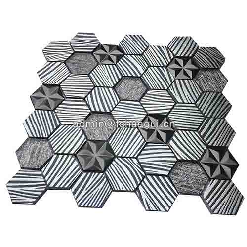 Rustic Panel Wood Mosaic factory   HG-WT001