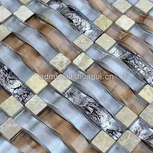 Rustic Panel Wood Mosaic factory   HG-WT001