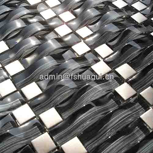 Rustic Panel Wood Mosaic factory   HG-WT001