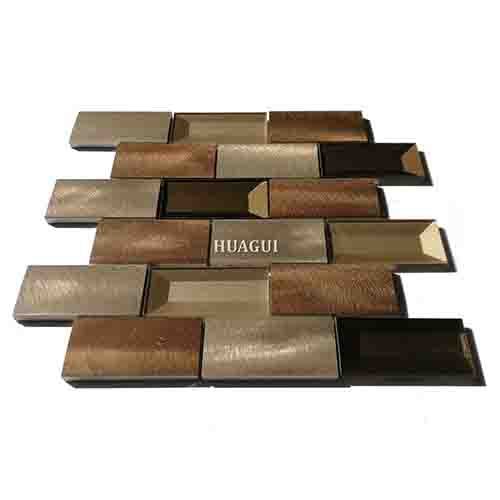 Rustic Panel Wood Mosaic factory   HG-WT001
