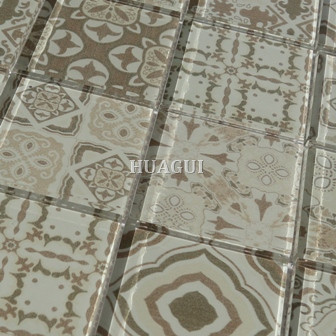 Rustic Panel Wood Mosaic factory   HG-WT001