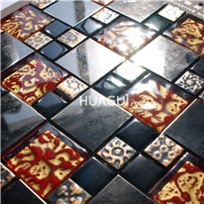 Rustic Panel Wood Mosaic factory   HG-WT001