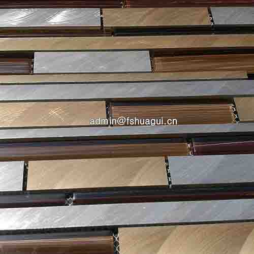 Rustic Panel Wood Mosaic factory   HG-WT001