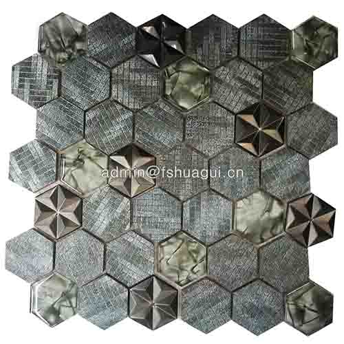 Rustic Panel Wood Mosaic factory   HG-WT001