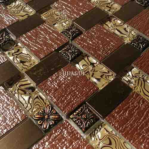 Rustic Panel Wood Mosaic factory   HG-WT001