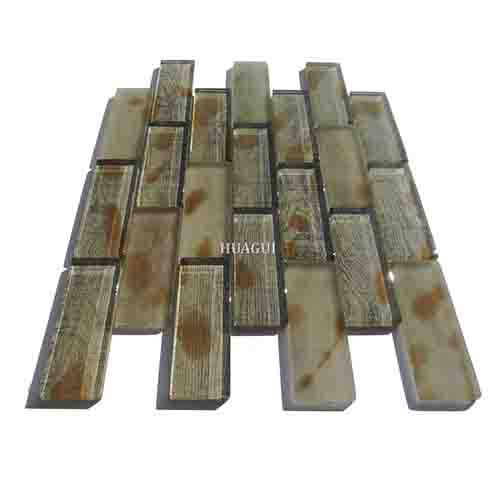 Rustic Panel Wood Mosaic factory   HG-WT001