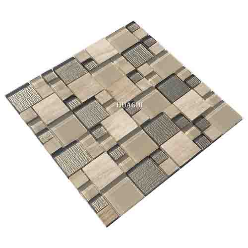 Rustic Panel Wood Mosaic factory   HG-WT001