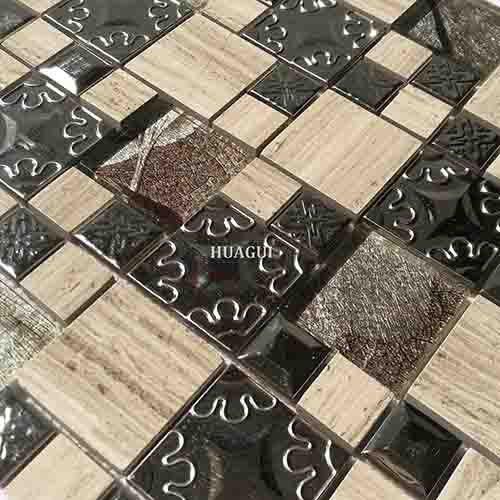 Rustic Panel Wood Mosaic factory   HG-WT001