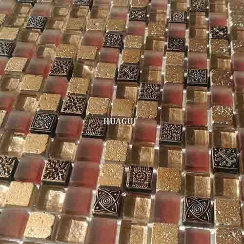 Rustic Panel Wood Mosaic factory   HG-WT001